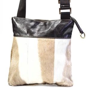 Stylish Brown and Black Crossbody Bag